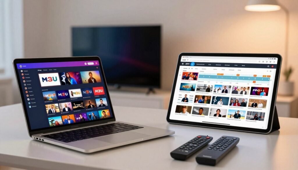m3u playlisten und epg daten